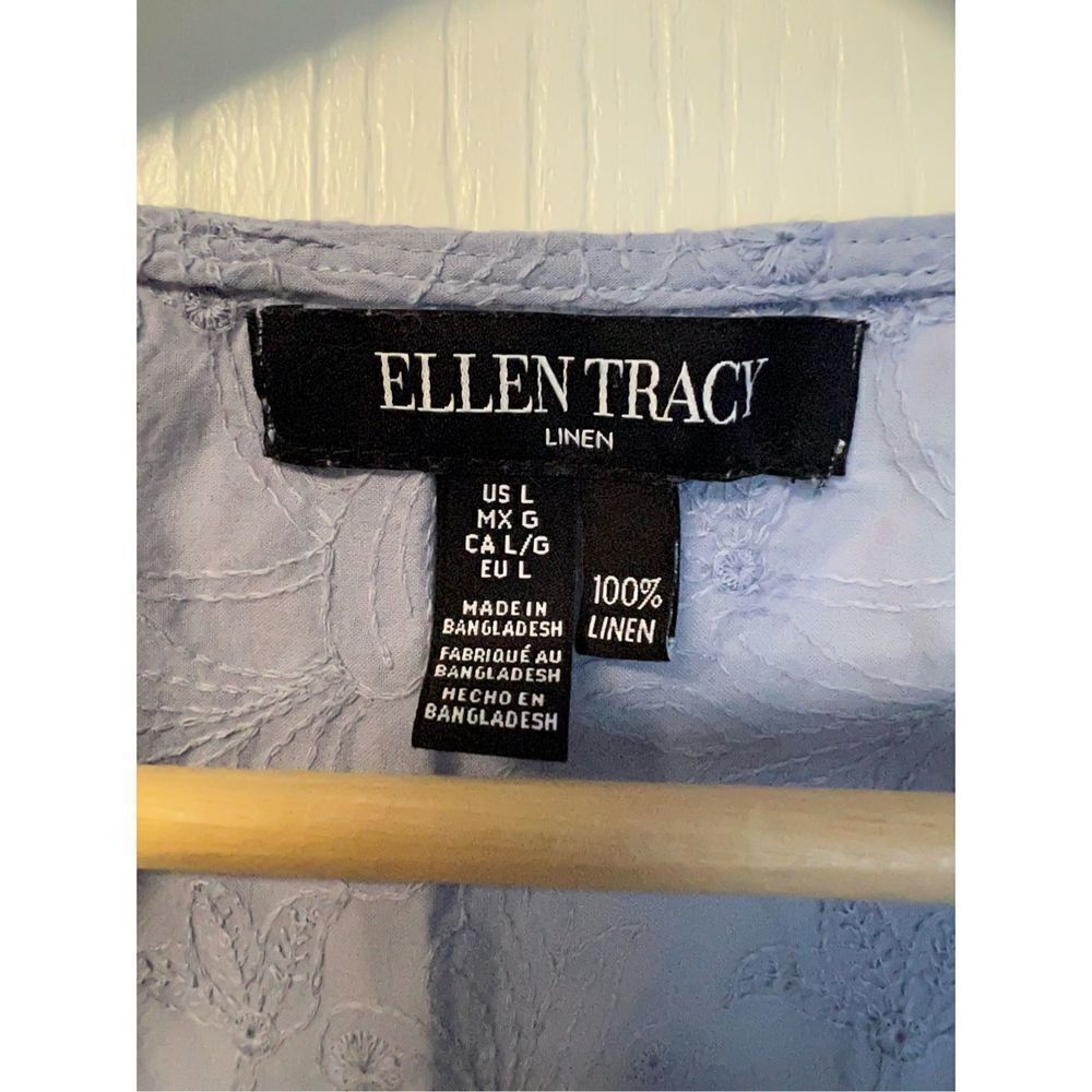 Ellen Tracy Linen Blouse - Picture 3 of 7